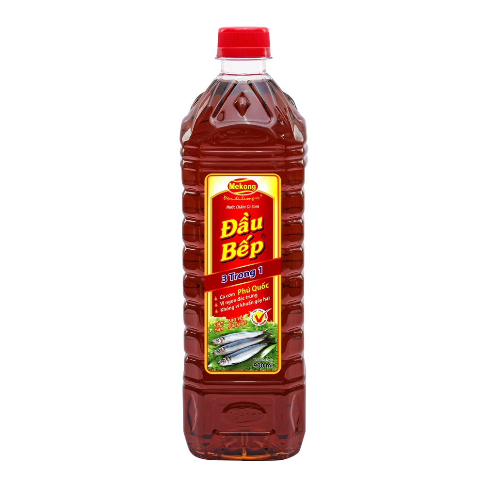 Nước Mắm Cá Cơm ( Nước Mắm ) Đầu Bếp MeKong
chai 900 ml  Thùng 15 chai